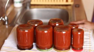 Pašmāju tomātu mērce ziemai 🍅 ievākšanas tomātu kečups